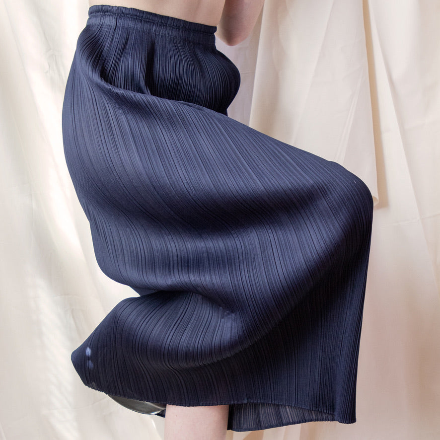 ポリエステルISSEY MIYAKE/long pleated skirt