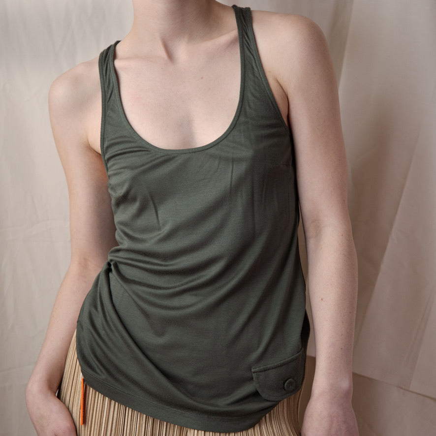 Dior FW 2005 Army Green Tank 120.00 Icarus Vintage