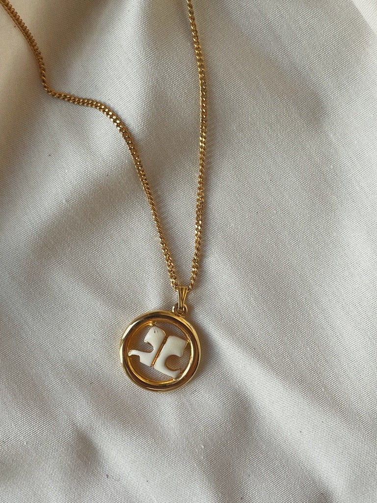 Courrèges 80’s Gold Pendant Necklace 145.00 Icarus Vintage