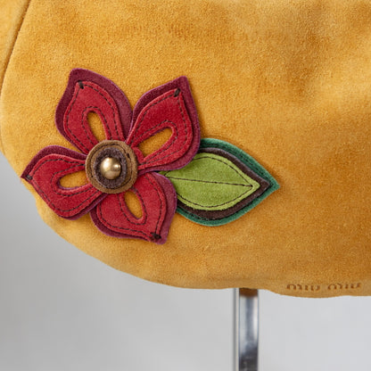 Miu Miu Yellow Suede Shoulder Bag  Icarus Vintage