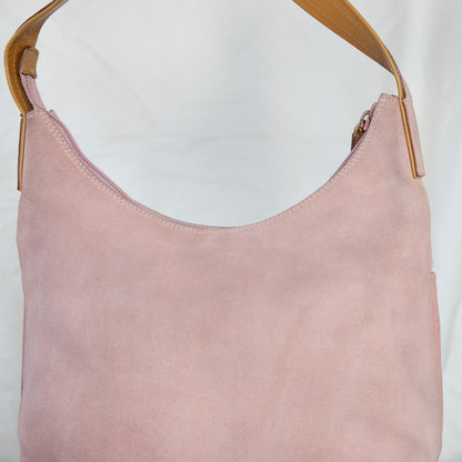 Gucci Pink Suede Shoulder Bag  Icarus Vintage