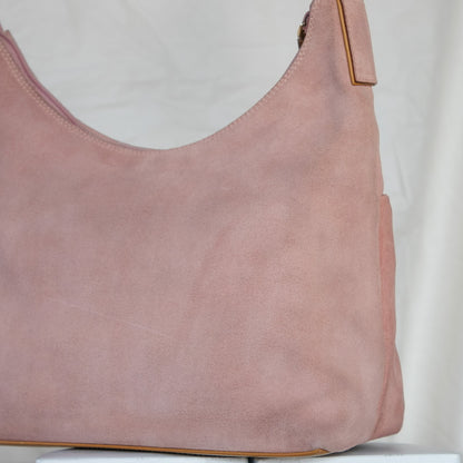 Gucci Pink Suede Shoulder Bag  Icarus Vintage