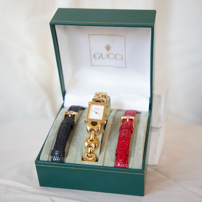 Gucci Watch with Interchangeable Bands  Icarus Vintage