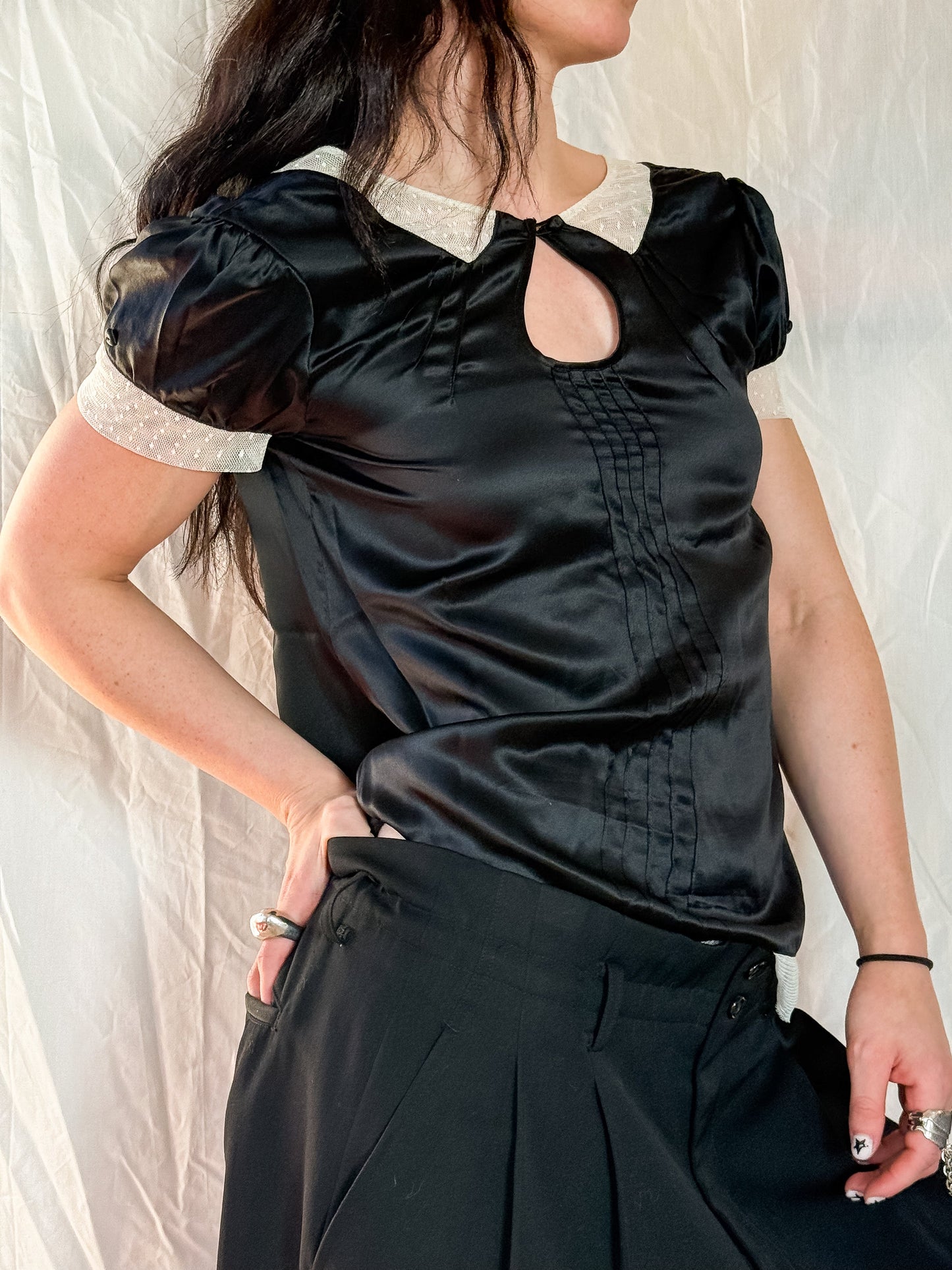 Marc Jacobs Fall 2001 Silk Top  Icarus Vintage