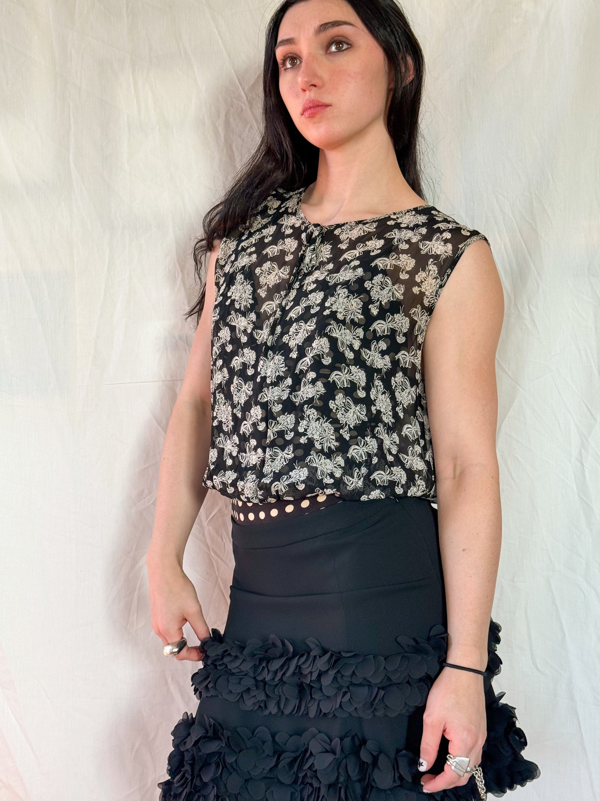 Moschino Floral Bodysuit  Icarus Vintage