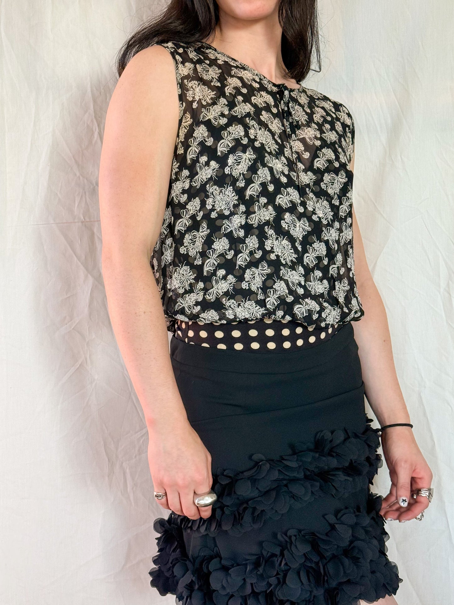 Moschino Floral Bodysuit  Icarus Vintage