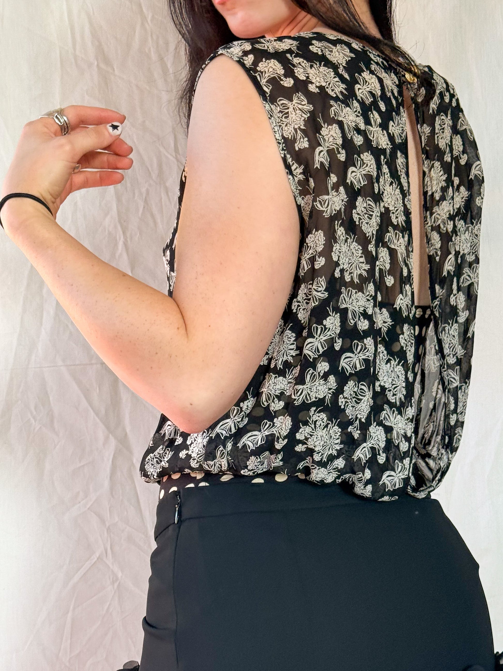 Moschino Floral Bodysuit  Icarus Vintage