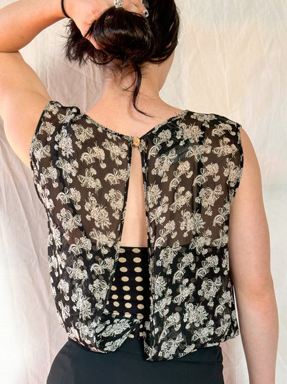 Moschino Floral Bodysuit  Icarus Vintage