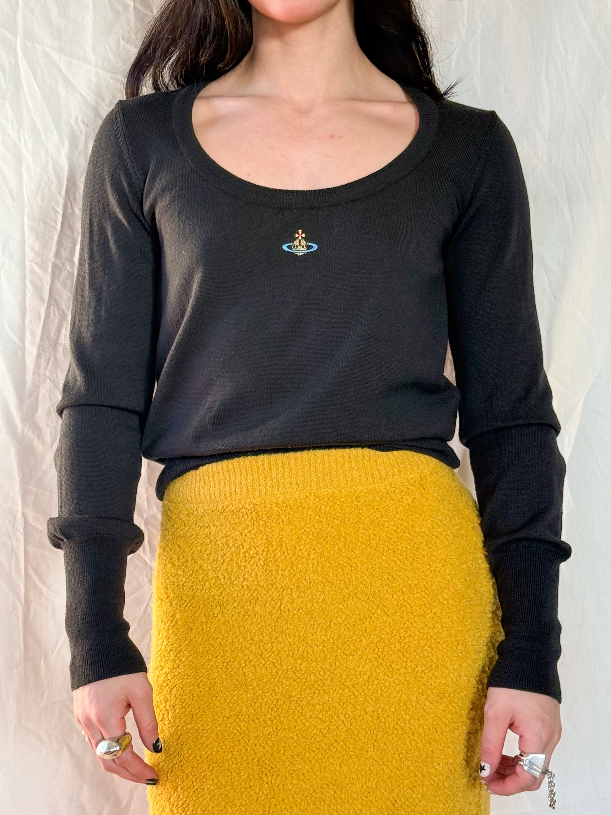 Vivienne Westwood Charcoal Orb Sweater  Icarus Vintage