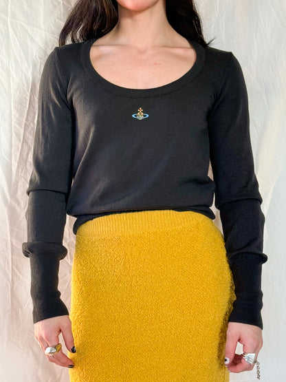 Vivienne Westwood Charcoal Orb Sweater  Icarus Vintage