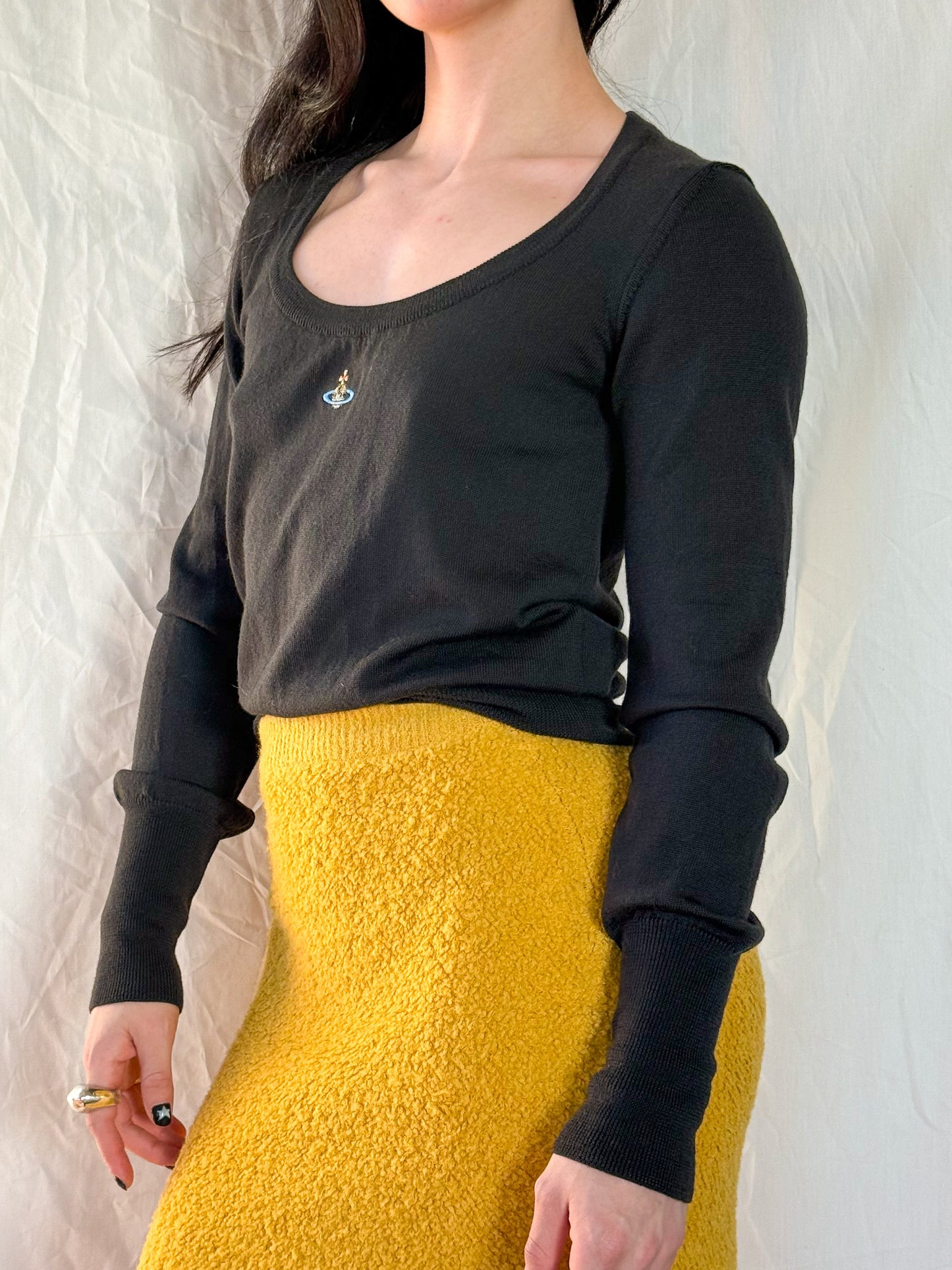 Vivienne Westwood Charcoal Orb Sweater  Icarus Vintage