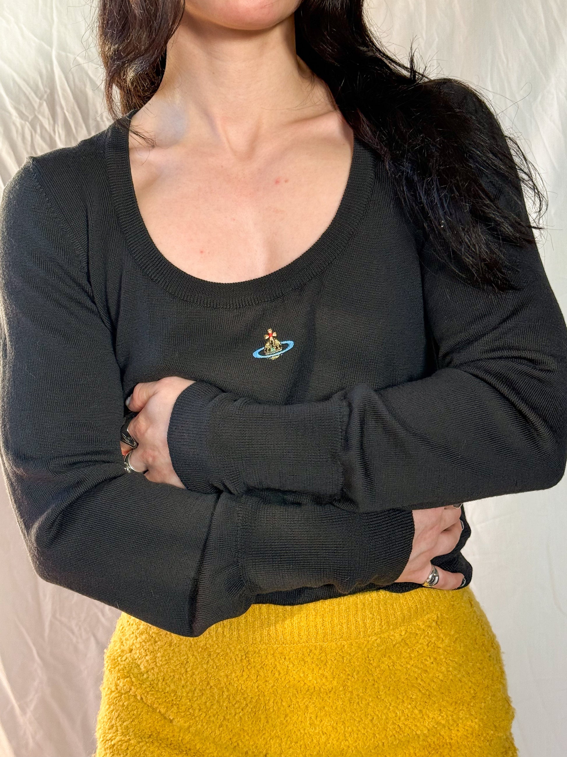 Vivienne Westwood Charcoal Orb Sweater  Icarus Vintage