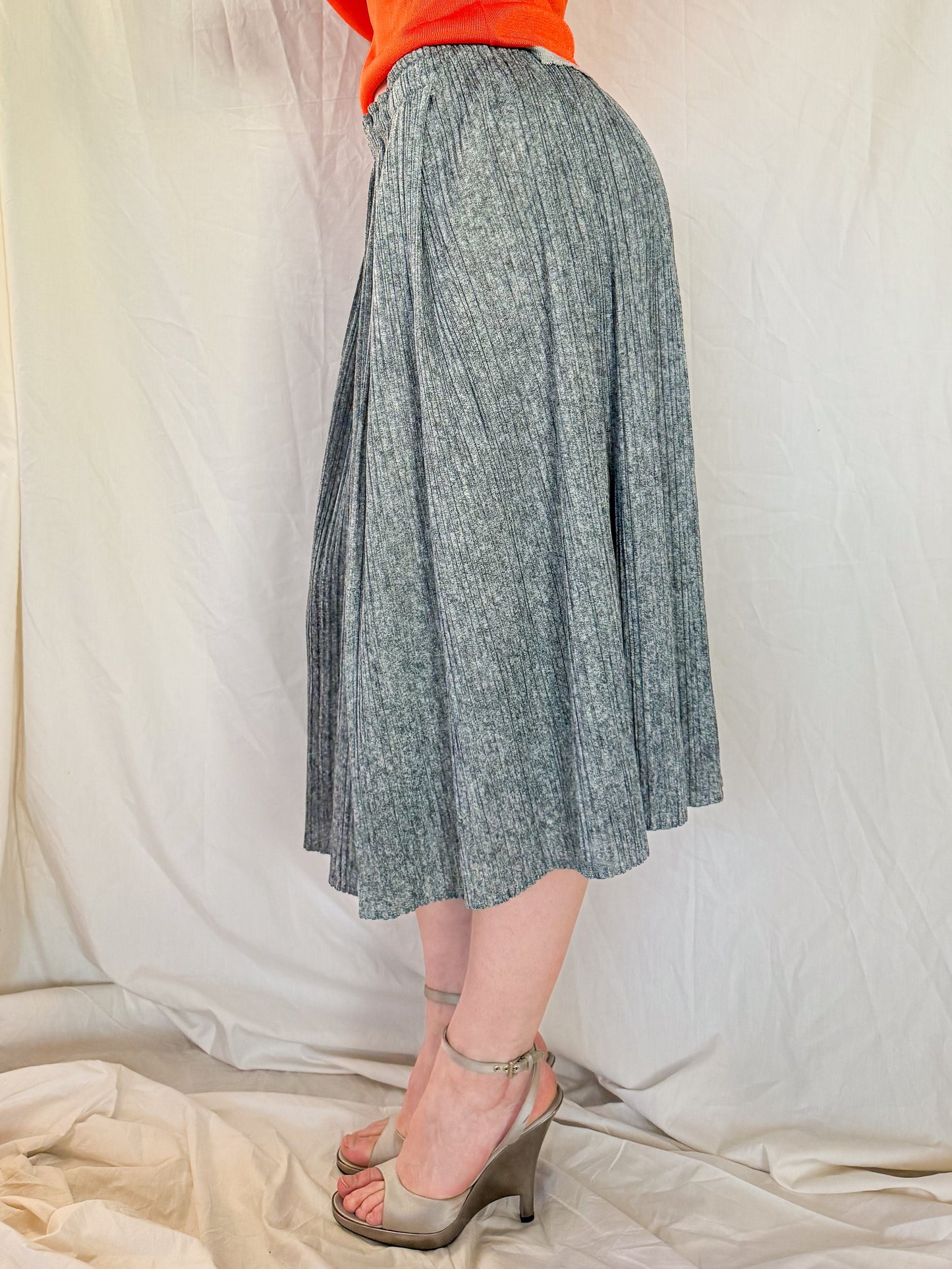 Issey Miyake Pleats Please Gray Pleated Skirt  Icarus Vintage