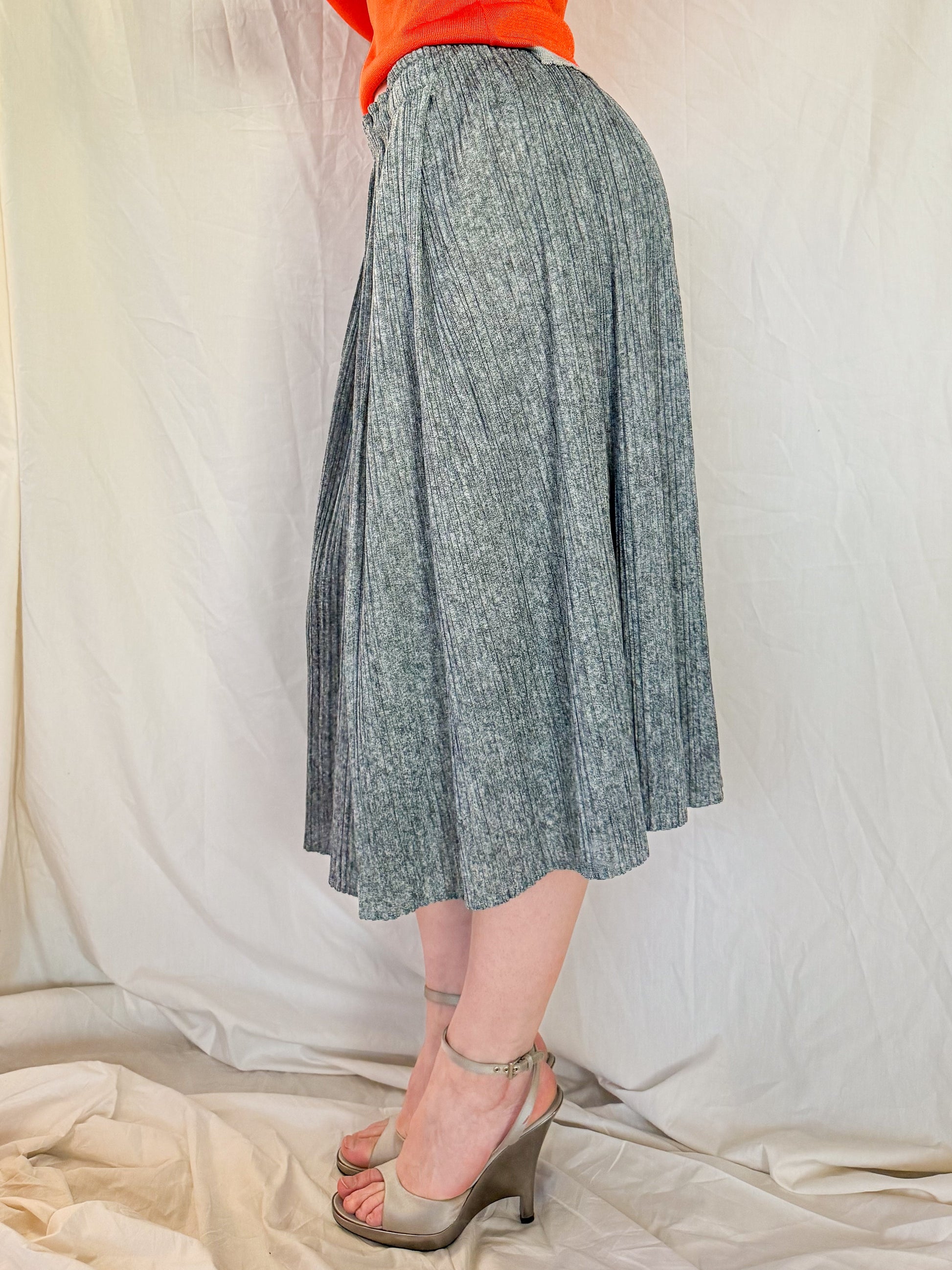 Issey Miyake Pleats Please Gray Pleated Skirt  Icarus Vintage