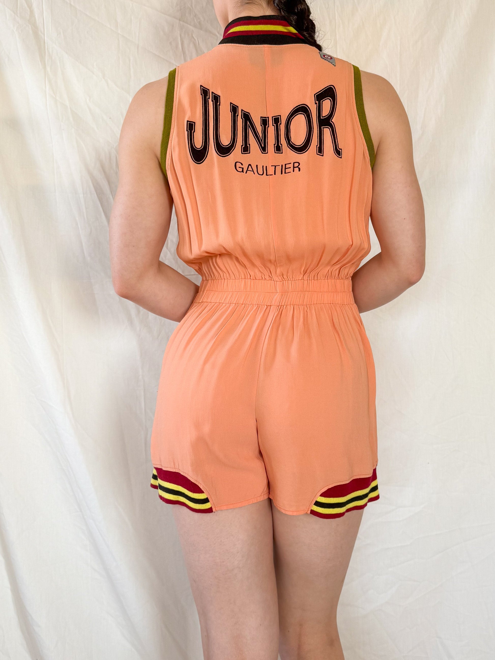 Jean Paul Gaultier Spring 1990 "Boxing" Playsuit  Icarus Vintage