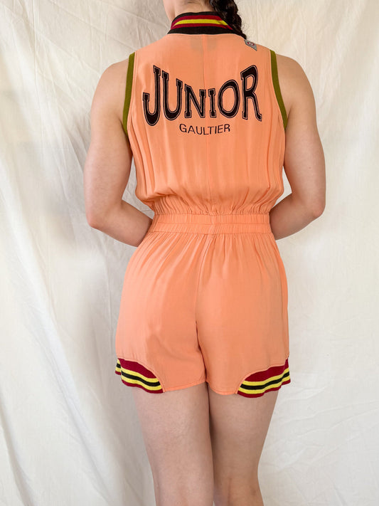 Jean Paul Gaultier Spring 1990 "Boxing" Playsuit  Icarus Vintage