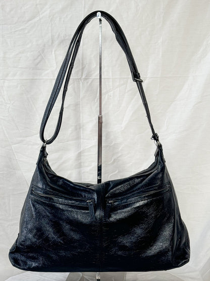 Jean Paul Gaultier Black Leather Shoulder Bag  Icarus Vintage