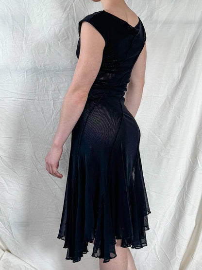 Jean Paul Gaultier Sheer Black Dress  Icarus Vintage