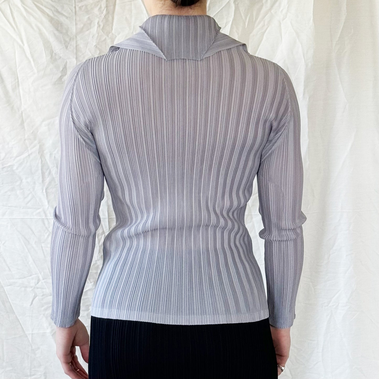 Issey Miyake Pleats Please - FW 2000 Gray Top  Icarus Vintage