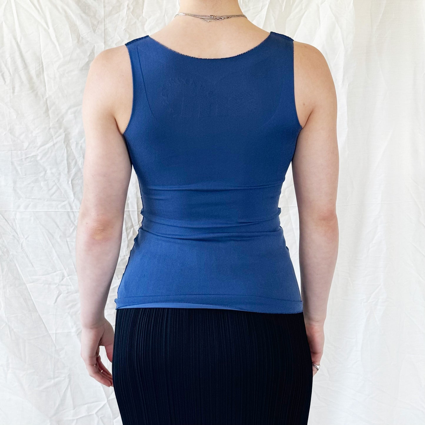 Issey Miyake ME Blue Fitted Tank  Icarus Vintage