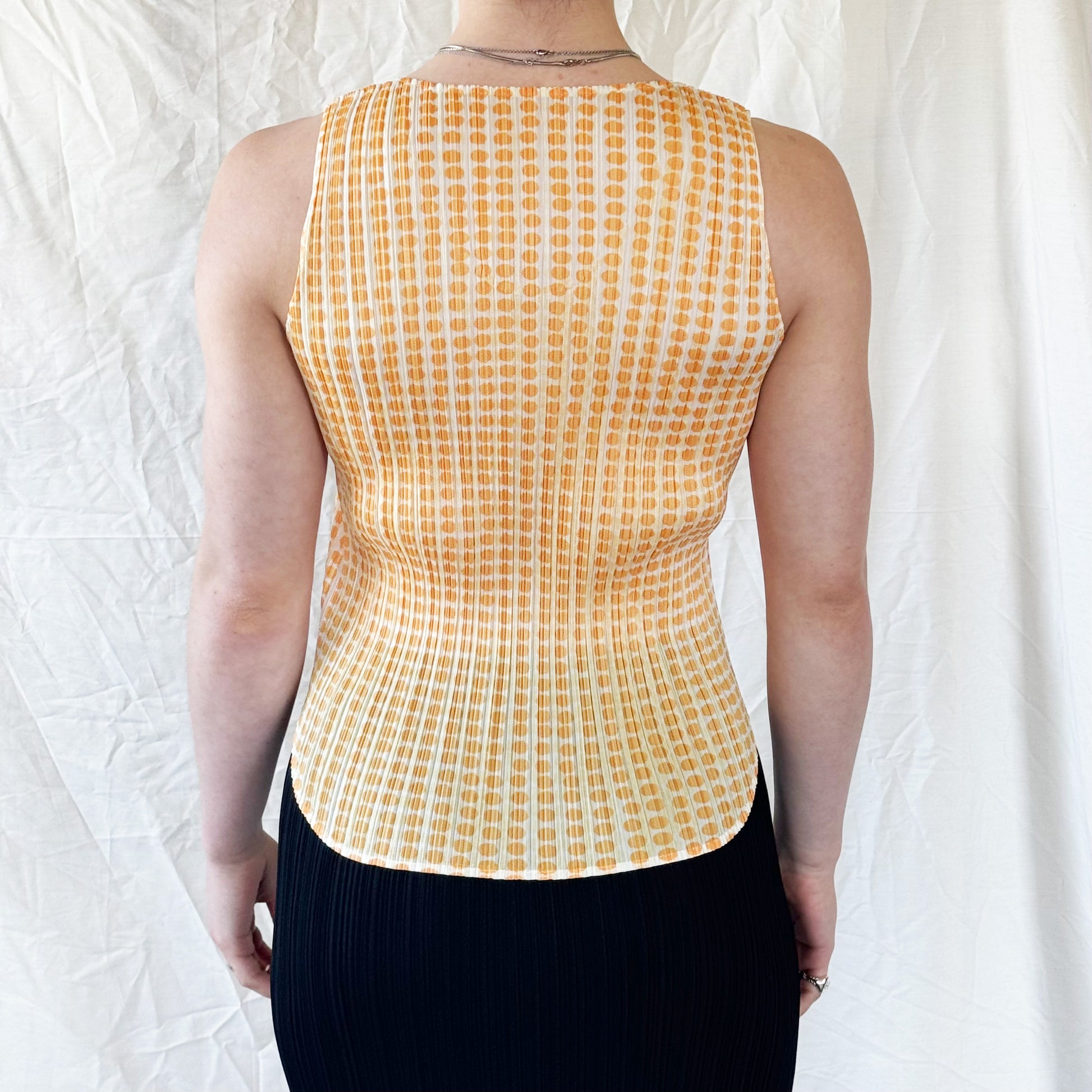 Issey Miyake Pleats Please - SS 2001 Yellow Dot Tank  Icarus Vintage