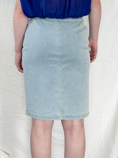Celine Fall 2003 Zippered Denim Skirt  Icarus Vintage