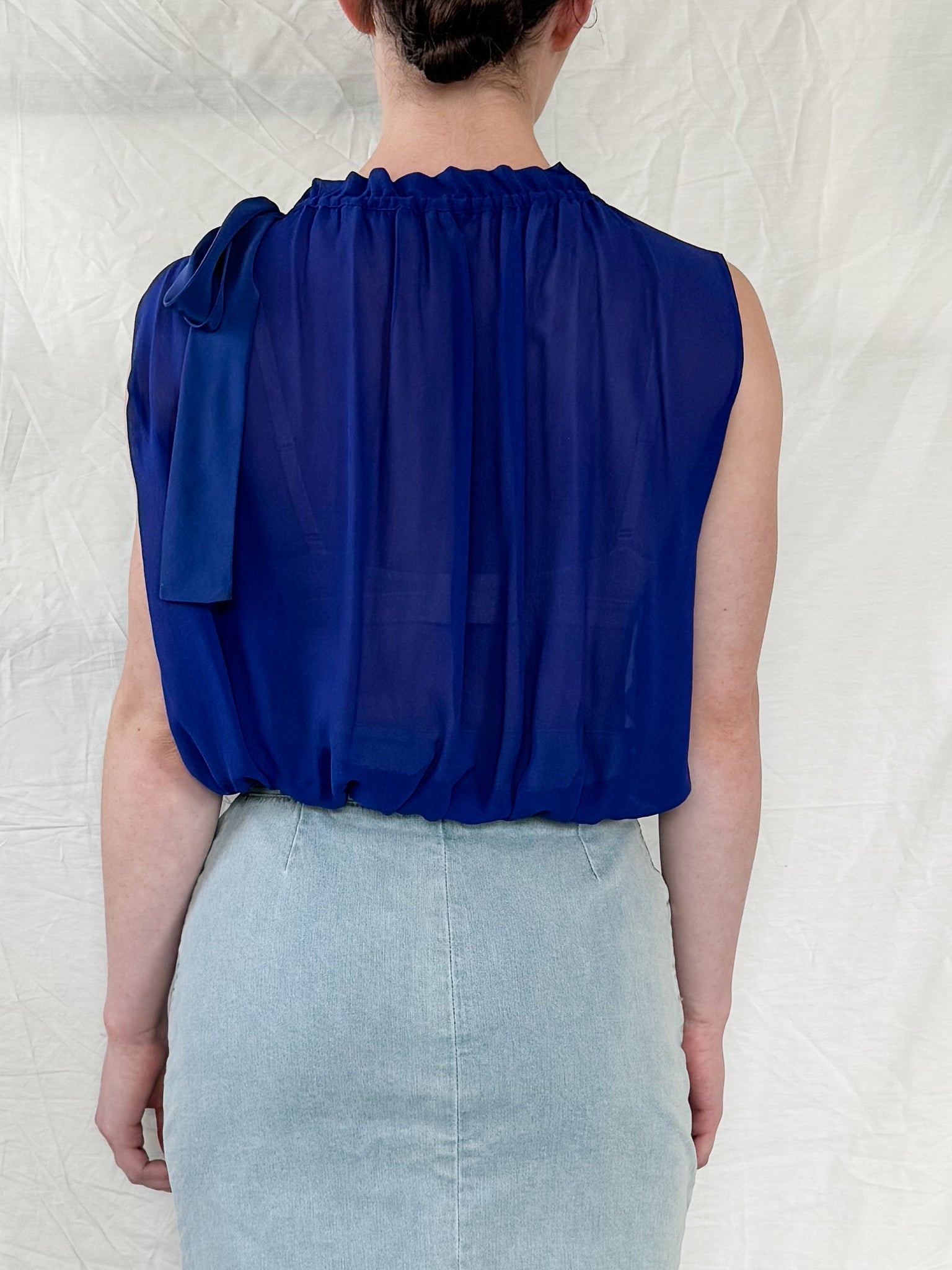 Miu Miu Sheer Blue Tank  Icarus Vintage