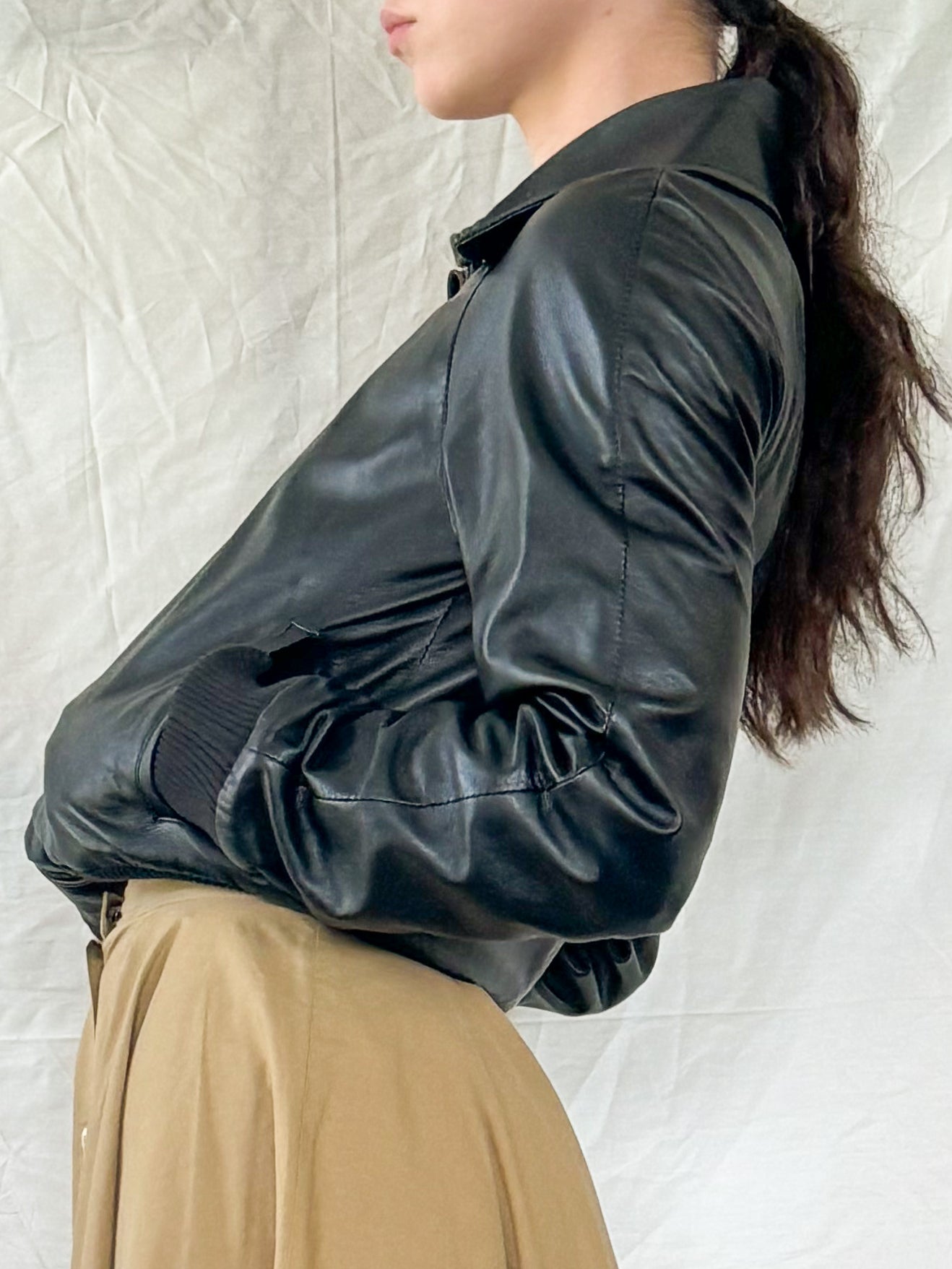 Dolce & Gabbana Lambskin Leather Bomber  Icarus Vintage