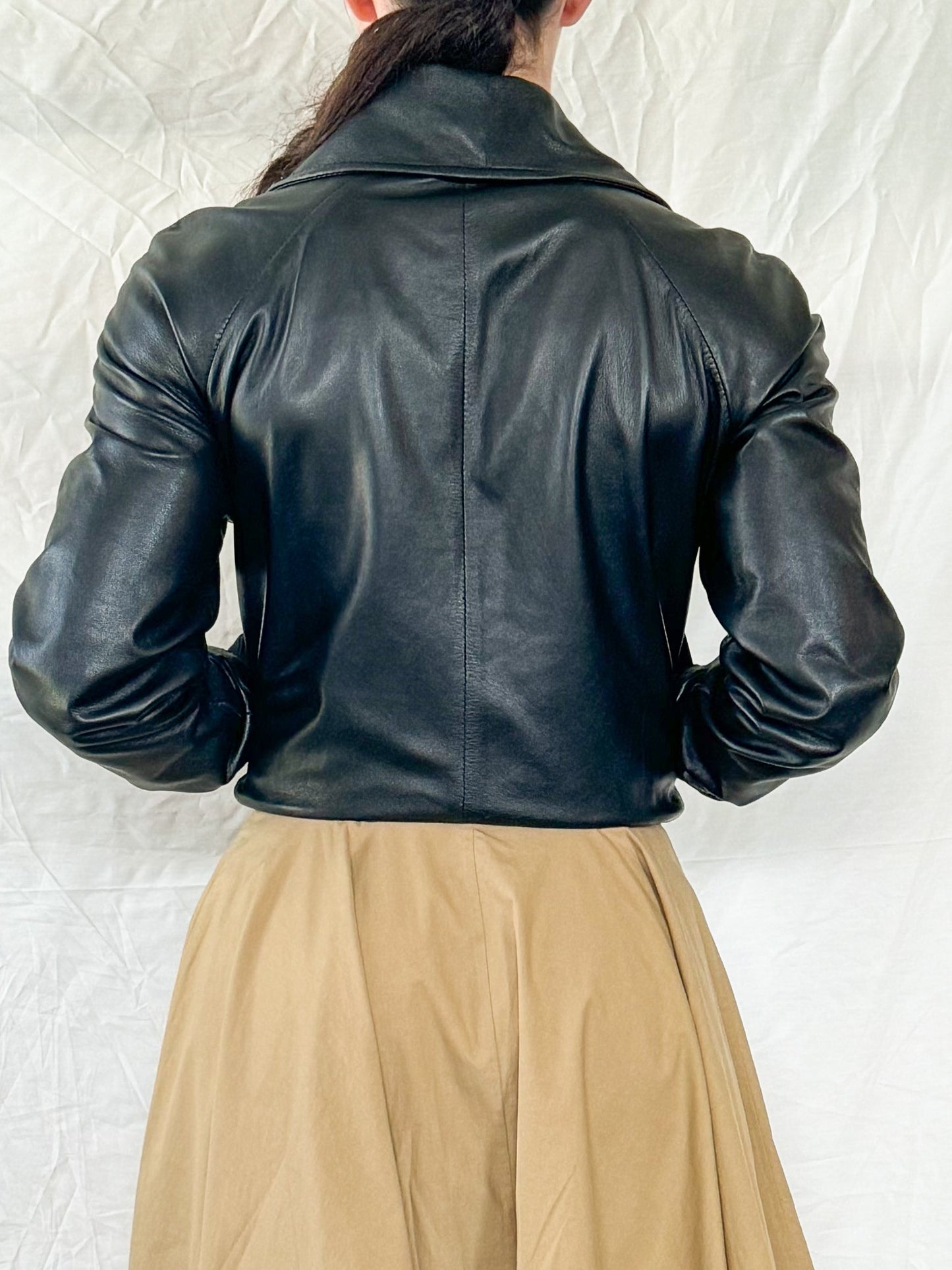 Dolce & Gabbana Lambskin Leather Bomber  Icarus Vintage
