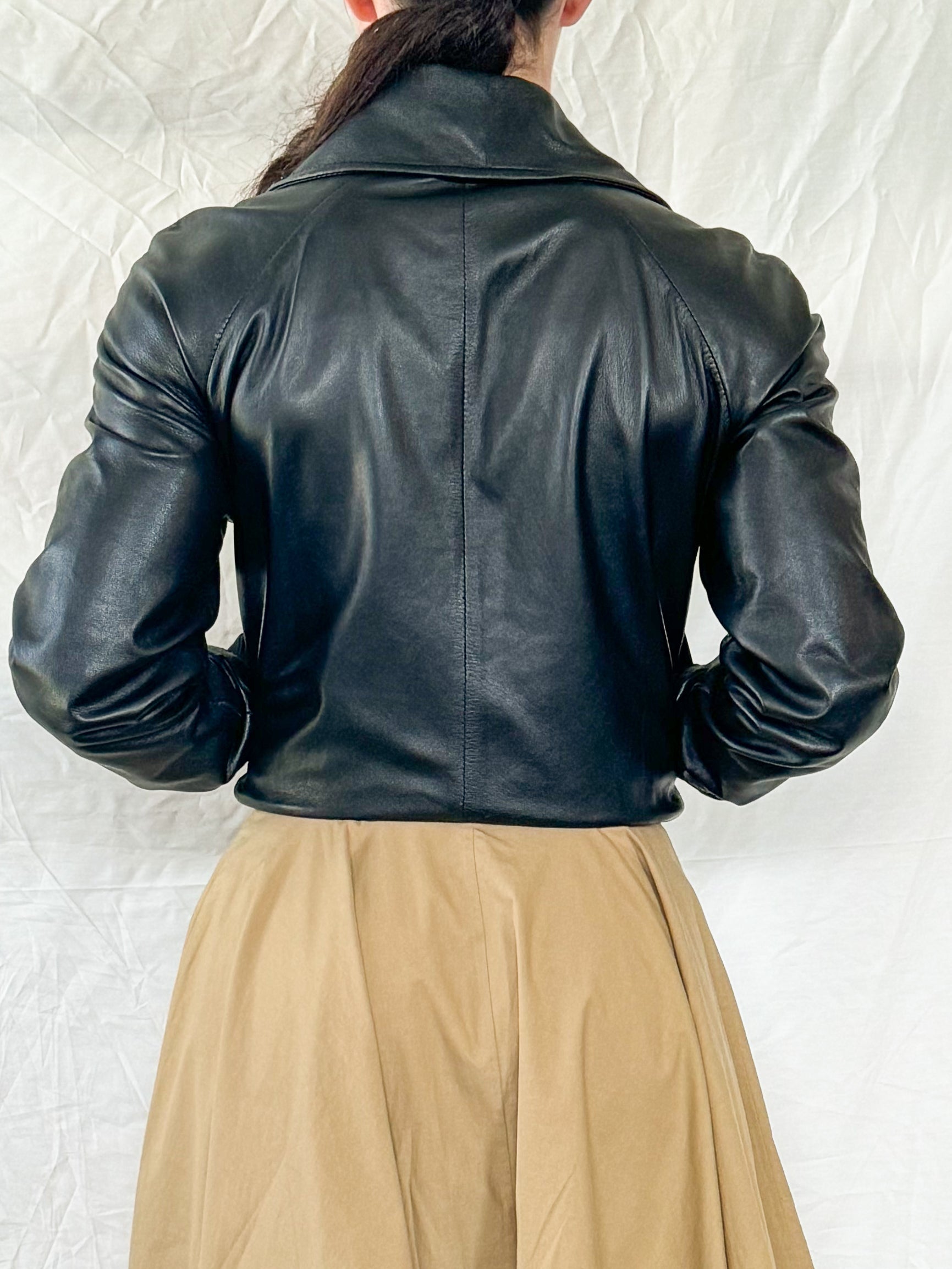 Dolce & Gabbana Lambskin Leather Bomber  Icarus Vintage