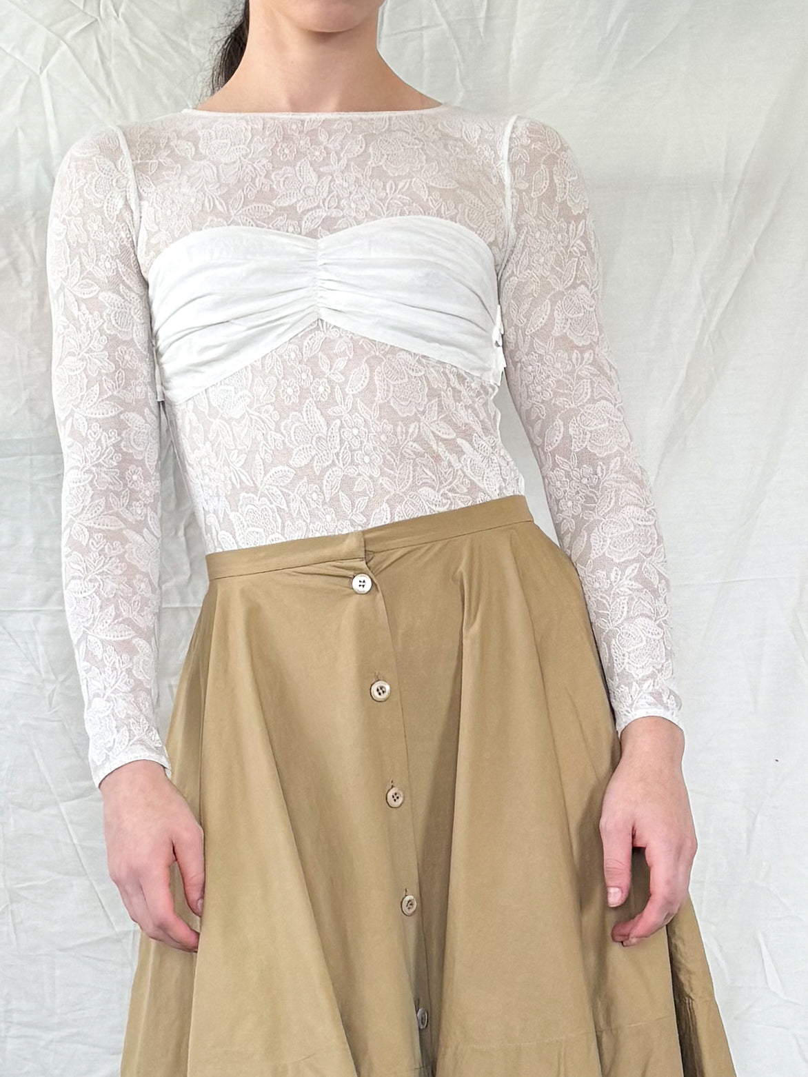 Louis Vuitton Sheer Lace Top  Icarus Vintage
