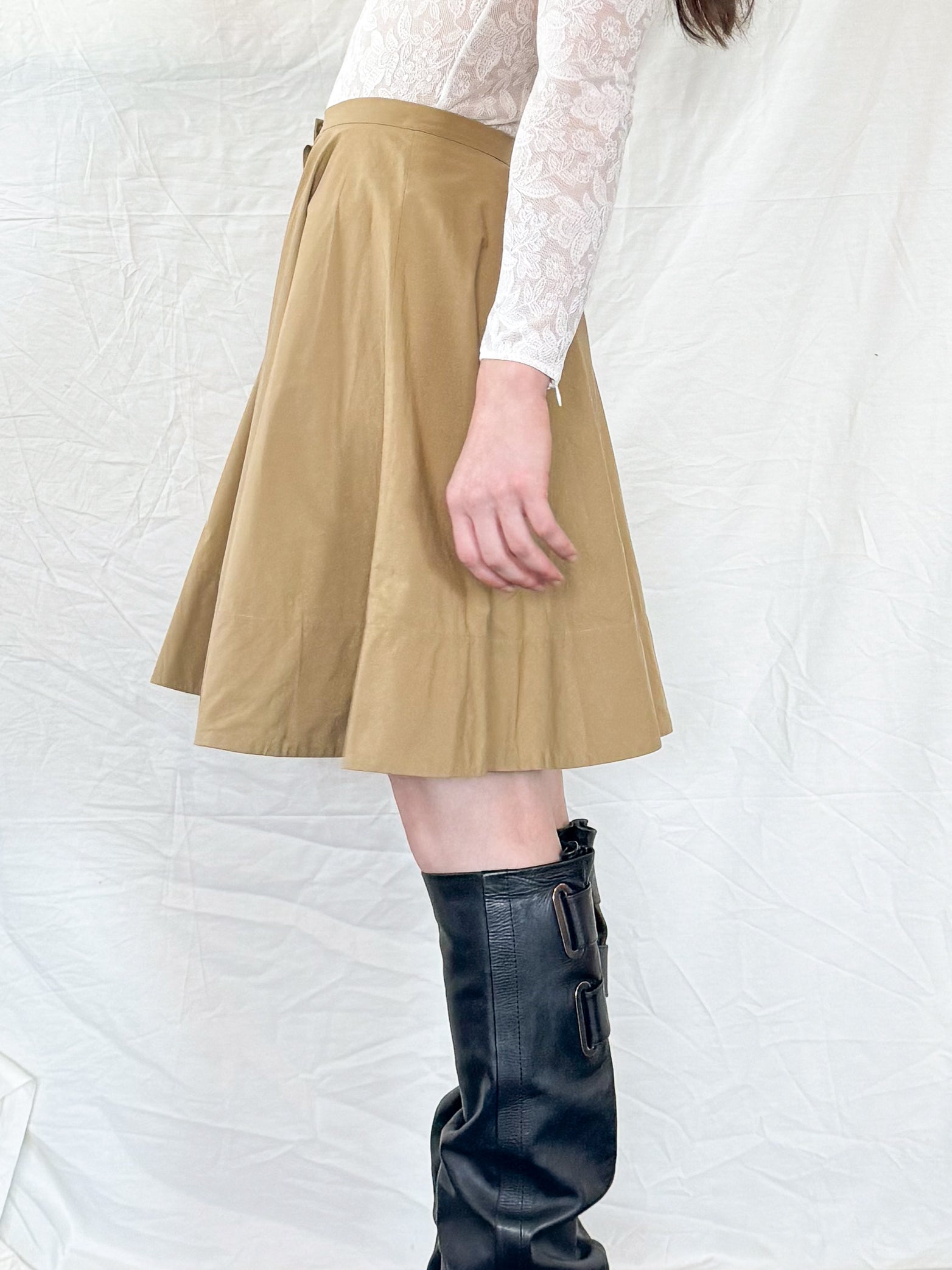 Miu Miu Khaki Skirt  Icarus Vintage