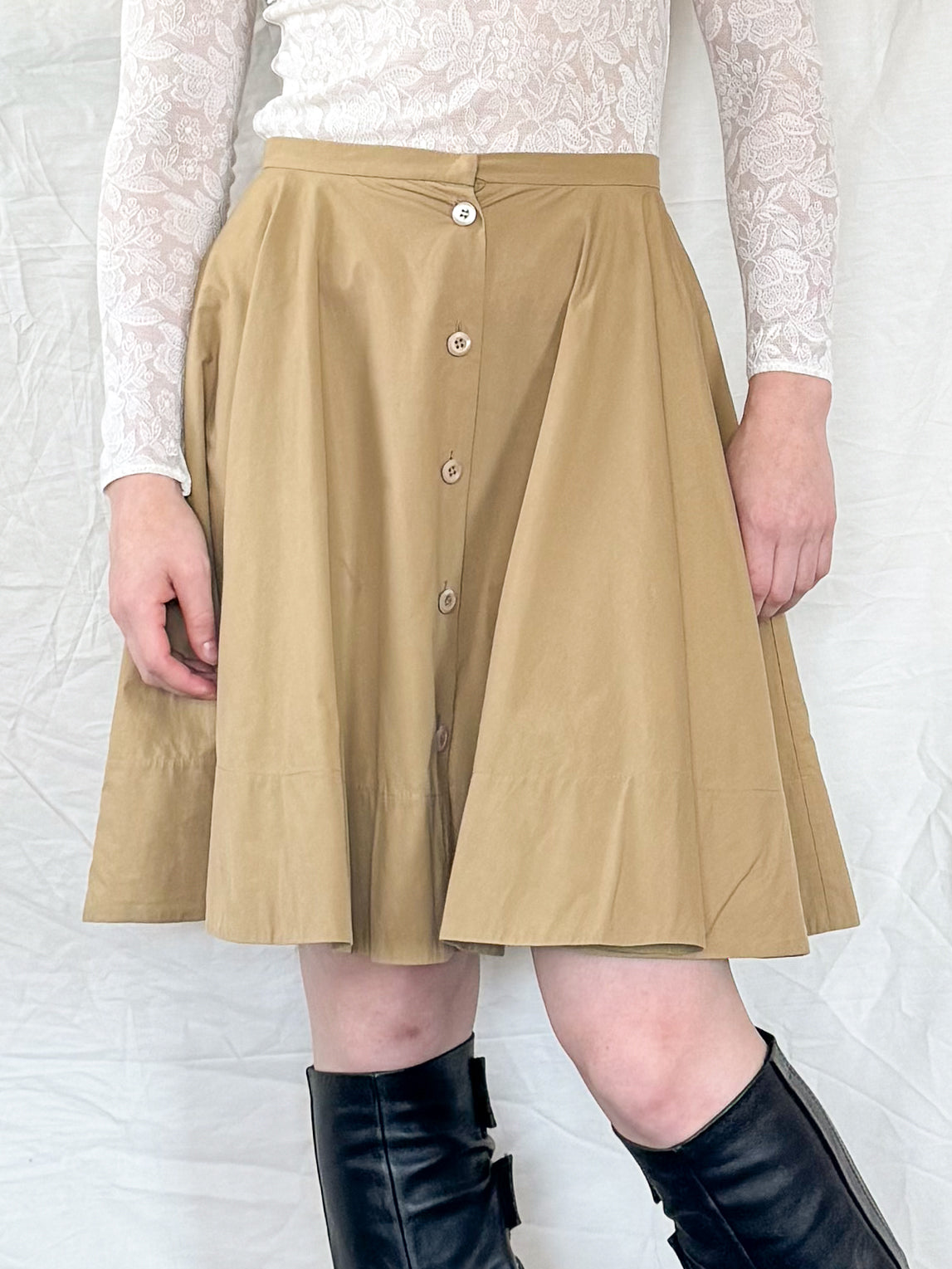 Miu Miu Khaki Skirt  Icarus Vintage