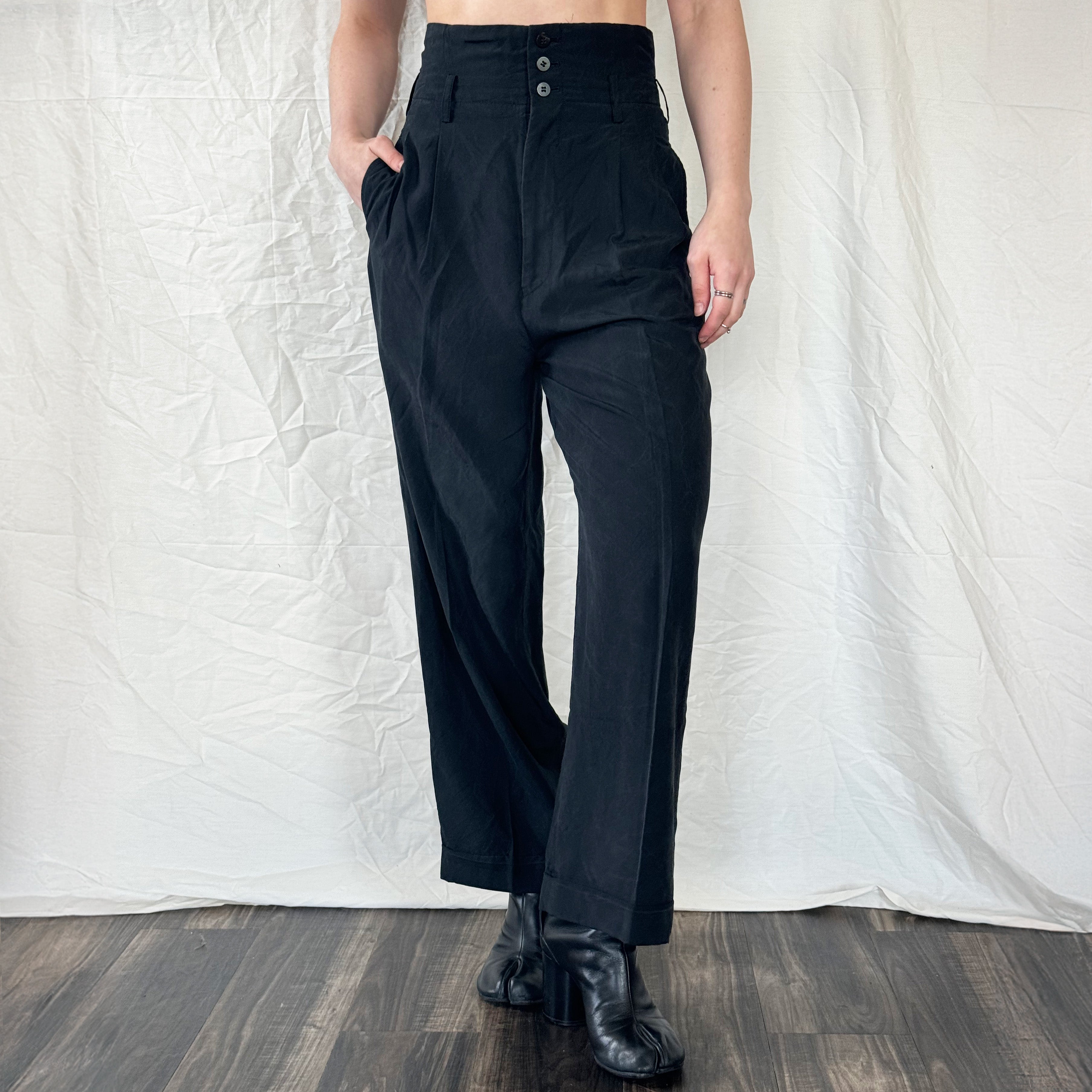 Comme des Garcons FW 1989 High Waisted Trousers Icarus Vintage