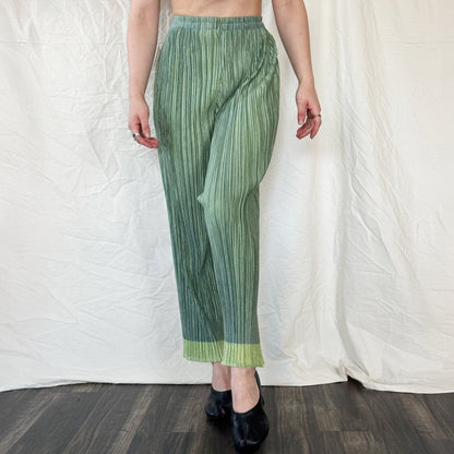 Issey Miyake Pleats Please Green Trousers  Icarus Vintage