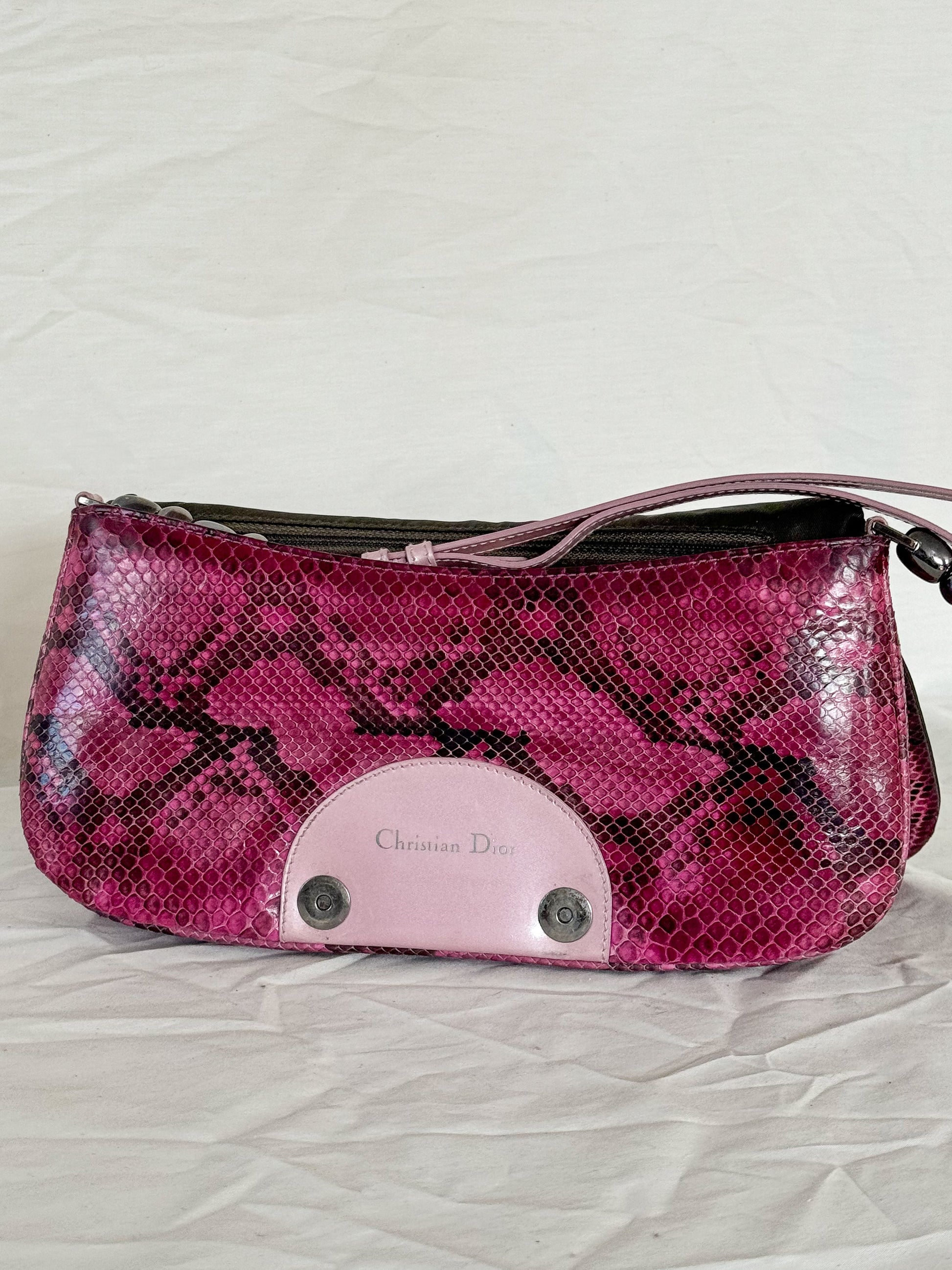 Christian Dior Spring 2000 Python Malice Shoulder bag  Icarus Vintage