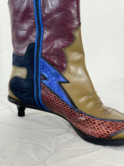 Miu Miu Spring 2000 Cowboy Boots  Icarus Vintage