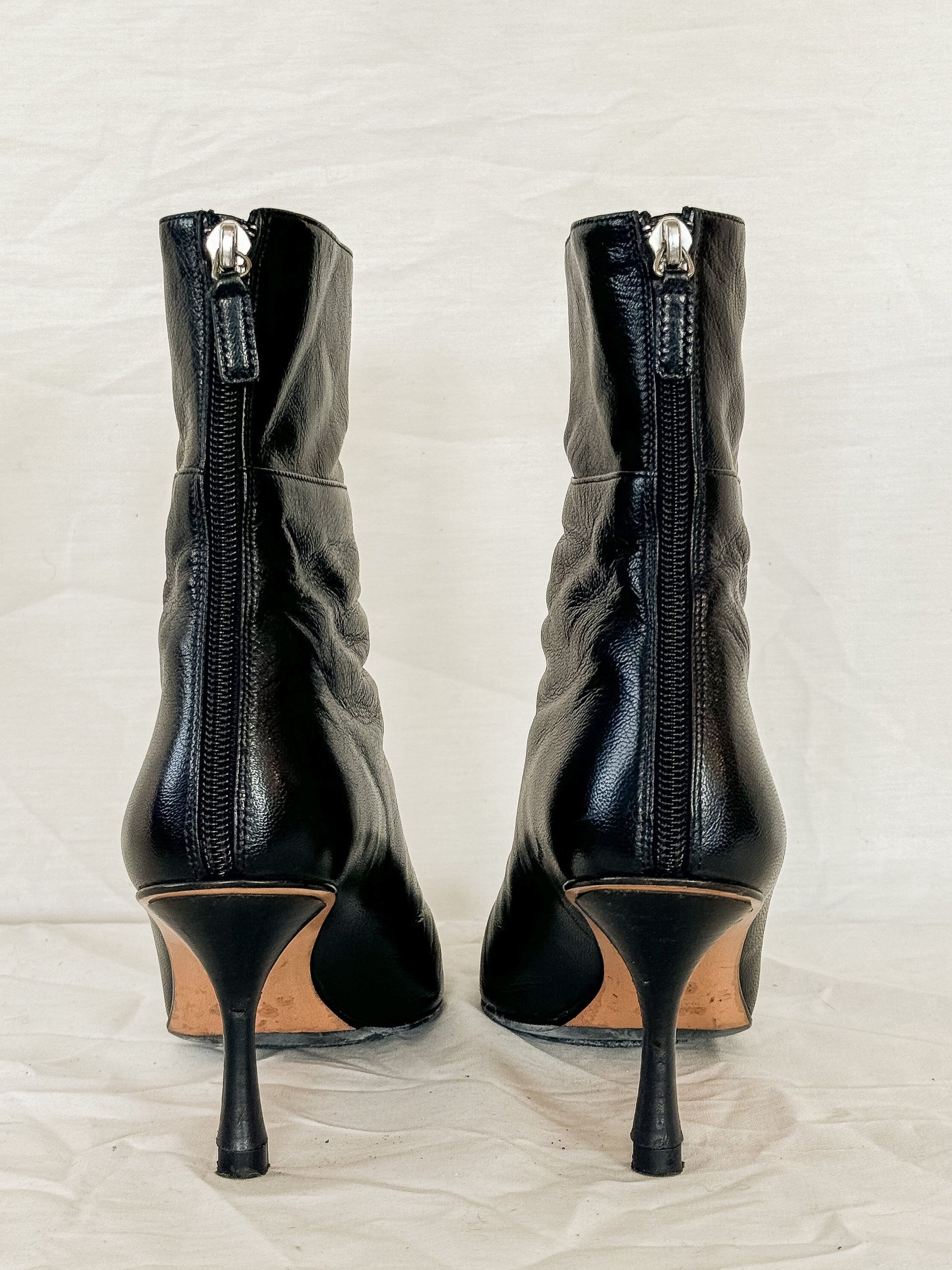 Gucci Black Pointed Toe Ankle Boots  Icarus Vintage