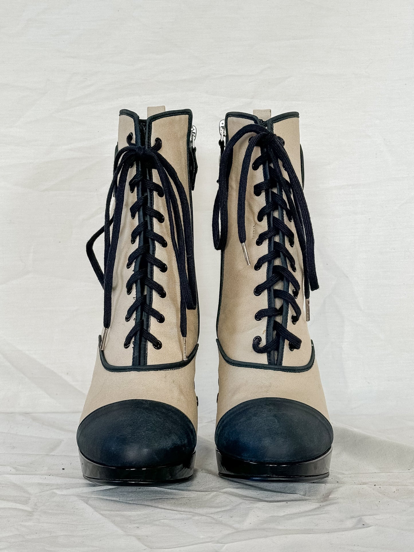 Vivienne Westwood Cap Toe Lace Up Boots  Icarus Vintage