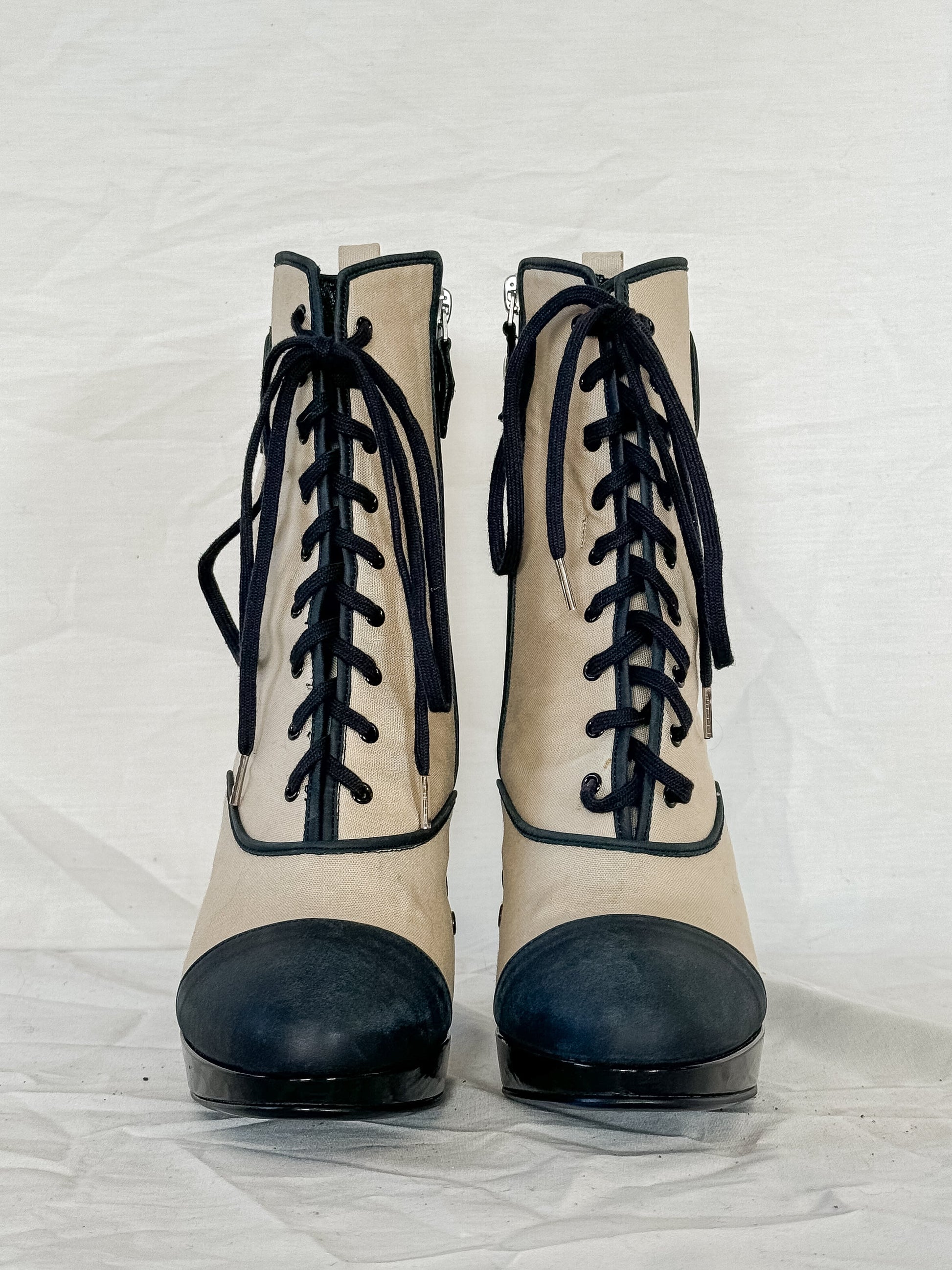 Vivienne Westwood Cap Toe Lace Up Boots  Icarus Vintage