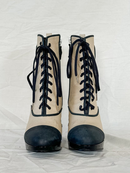 Vivienne Westwood Cap Toe Lace Up Boots  Icarus Vintage
