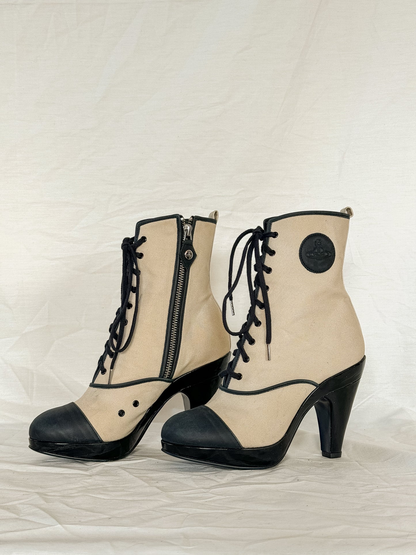 Vivienne Westwood Cap Toe Lace Up Boots  Icarus Vintage