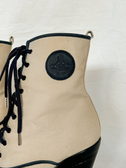 Vivienne Westwood Cap Toe Lace Up Boots  Icarus Vintage