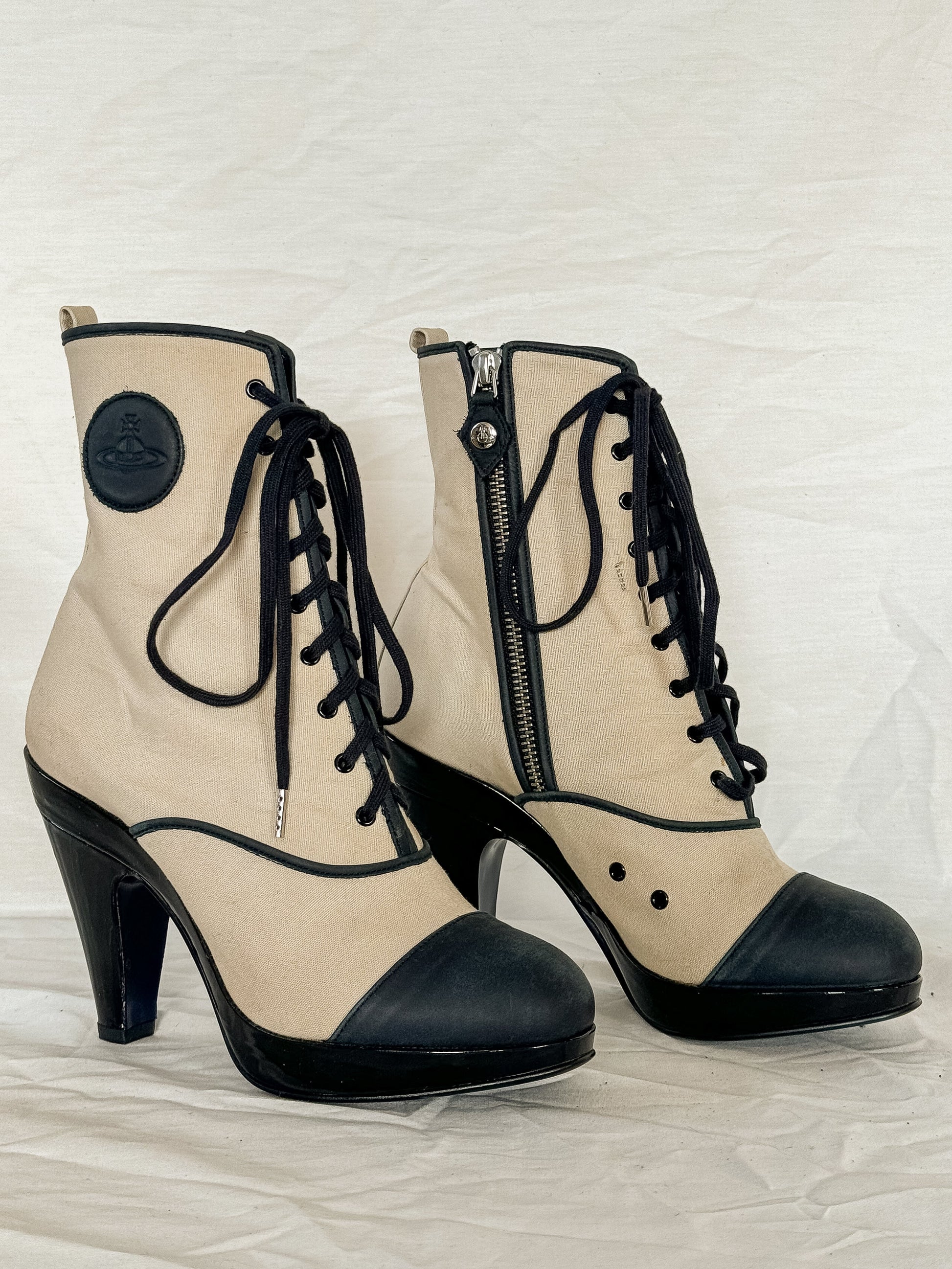 Vivienne Westwood Cap Toe Lace Up Boots  Icarus Vintage