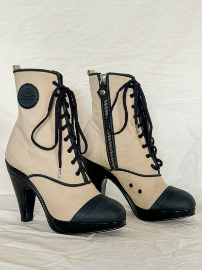 Vivienne Westwood Cap Toe Lace Up Boots  Icarus Vintage