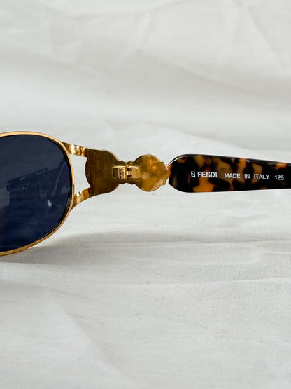 Fendi Gold Tortoiseshell Sunnies  Icarus Vintage