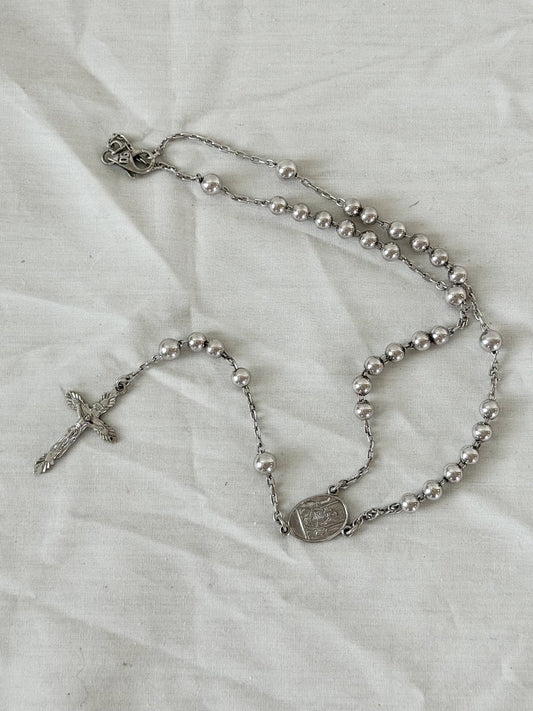Dolce & Gabbana Sterling Silver Rosary  Icarus Vintage