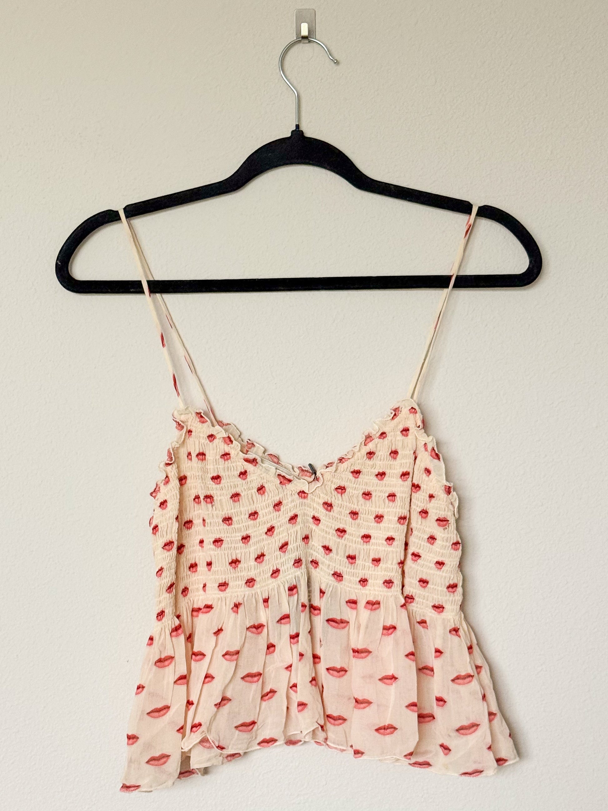 Prada Spring 2000 Lip Print Camisole Tank  Icarus Vintage