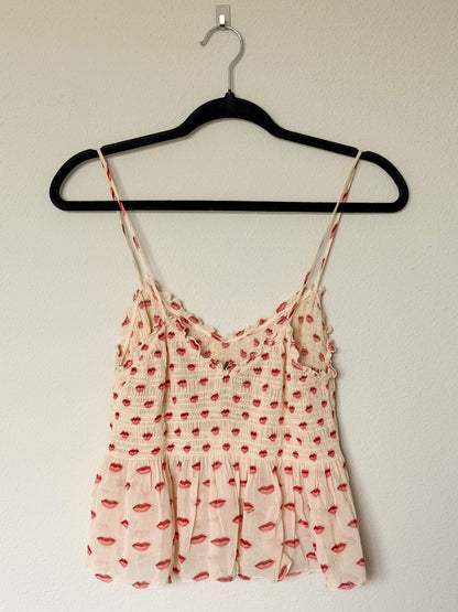 Prada Spring 2000 Lip Print Camisole Tank  Icarus Vintage