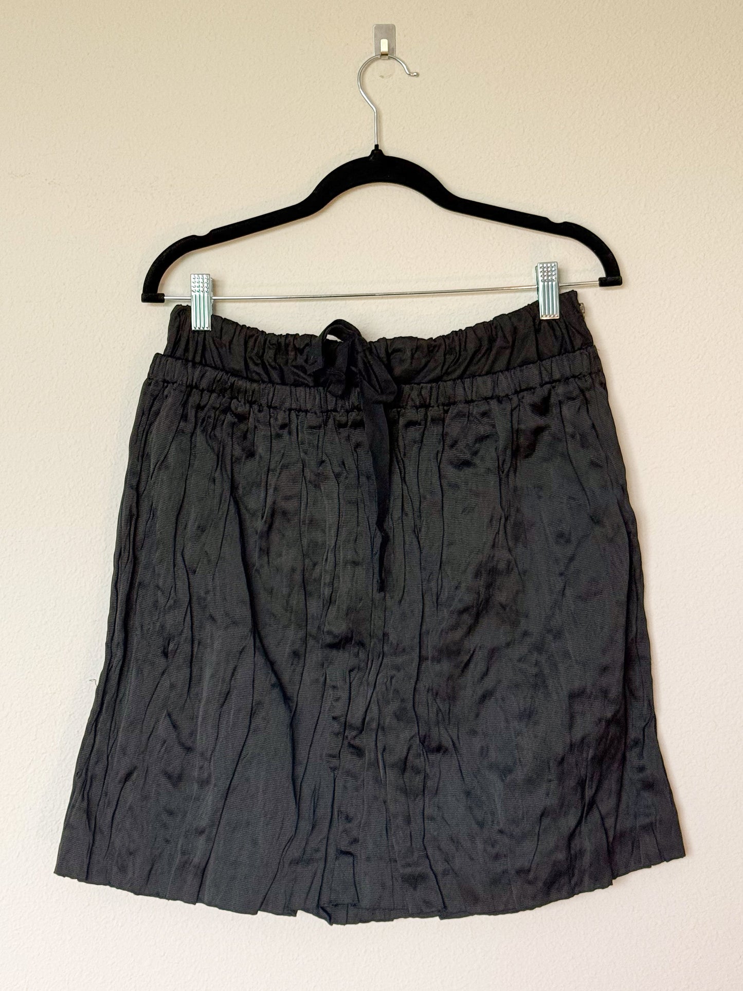 Prada Spring 2009 Runway Black Crinkled Skirt  Icarus Vintage